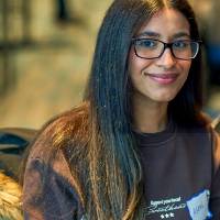 International Anchor Allies Winter 2026 First Mixer - Portrait of a smiling female sailor